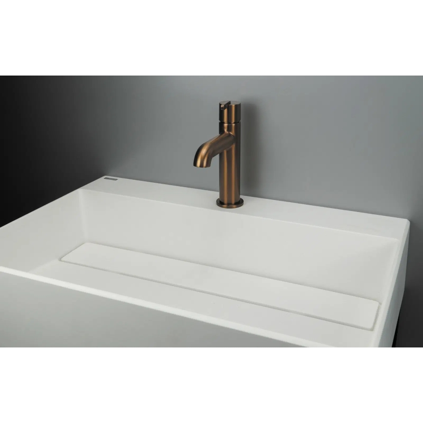 Deante CQR_AU6M - Galda virsmas izlietne CORREO 40x60 cm granīts/alabastrs