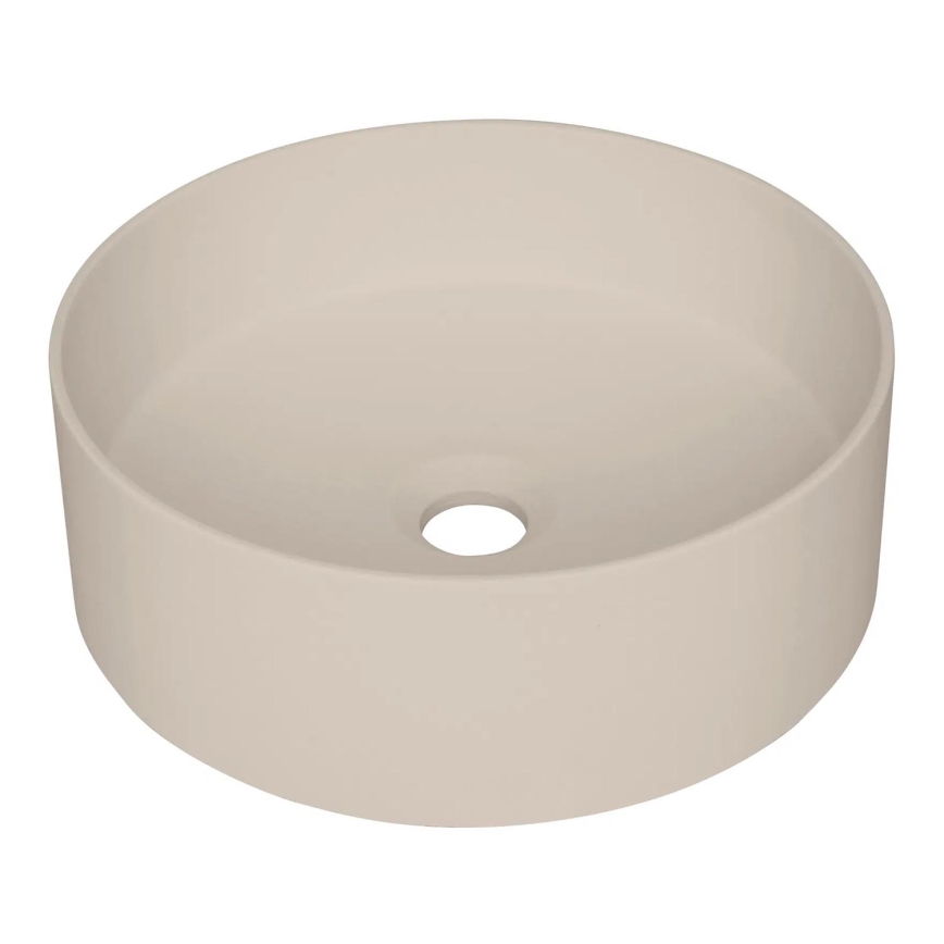 Deante CQS_5U4S - Galda virsmas izlietne SILIA d. 36 cm granīts/bēša