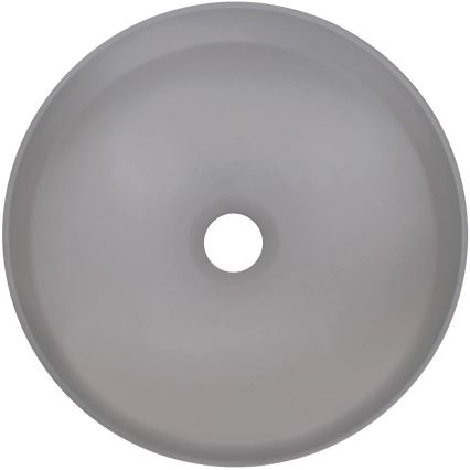 Deante CQS_SU4S - Virsmas uzstādāma izlietne SILIA Ø 36 cm granīta/metāliska pelēka