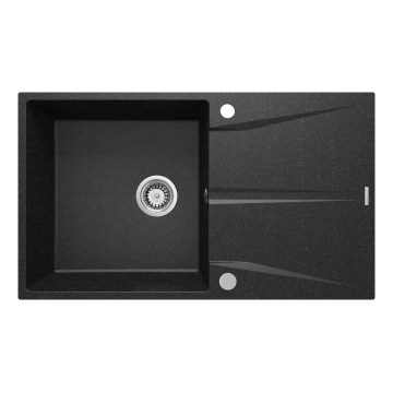 Deante ZRC_211A - Virtuves izlietne CORIO 50x86 cm granīts/grafīts