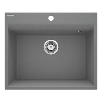 Deante ZRC_S10A - Virtuves izlietne CORIO 50x60 cm granīts/metāliski pelēka