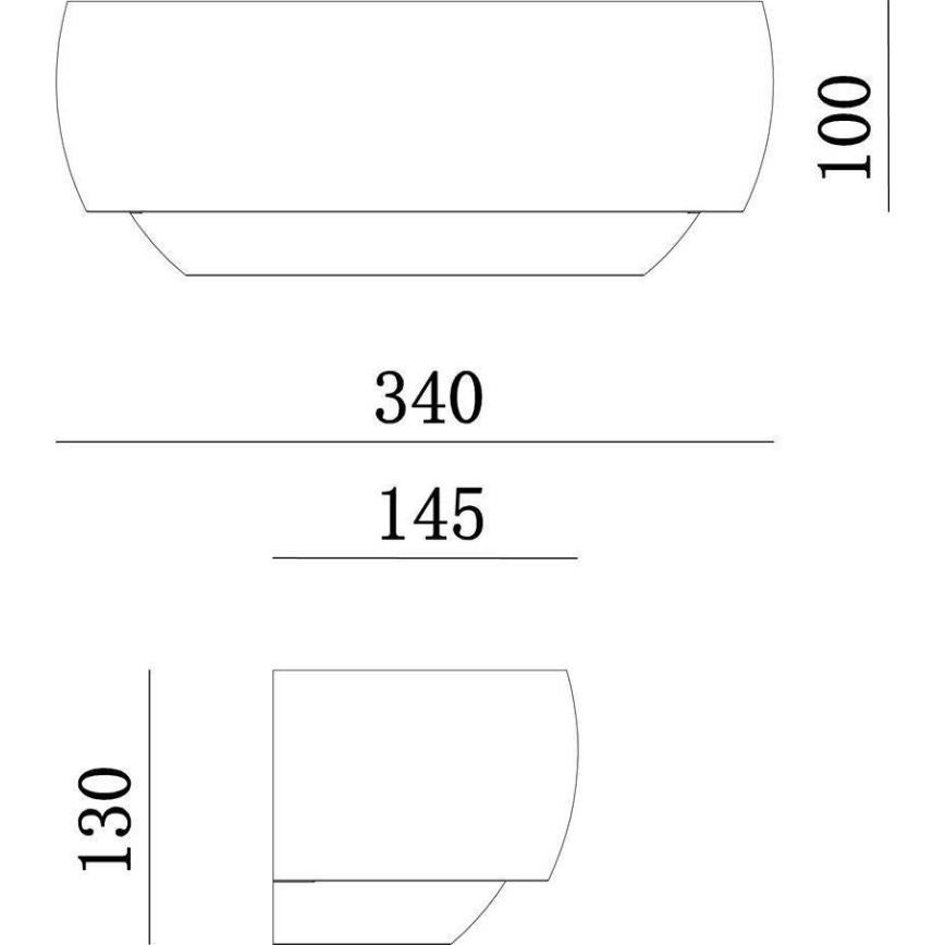 Deko-Light 341206 - Sienas lampa TWYNNDA 1xE14/40W/230V balta