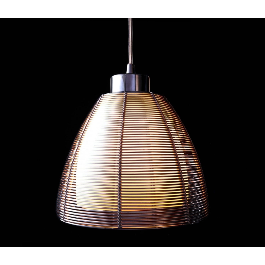 Deko-Light 342025 - Lustra ar auklu FILO 1xE27/60W/230V d. 19 cm sudraba