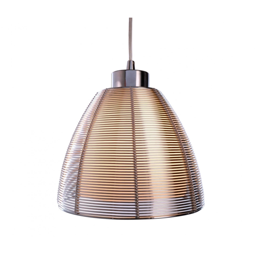 Deko-Light 342025 - Lustra ar auklu FILO 1xE27/60W/230V d. 19 cm sudraba