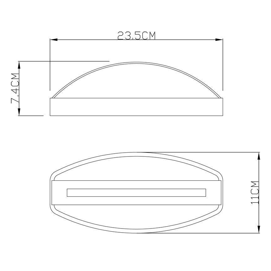 Deko-Light 731093 - LED Āra sienas lampa ERIDANI LED/13W/230V IP44 antracīta