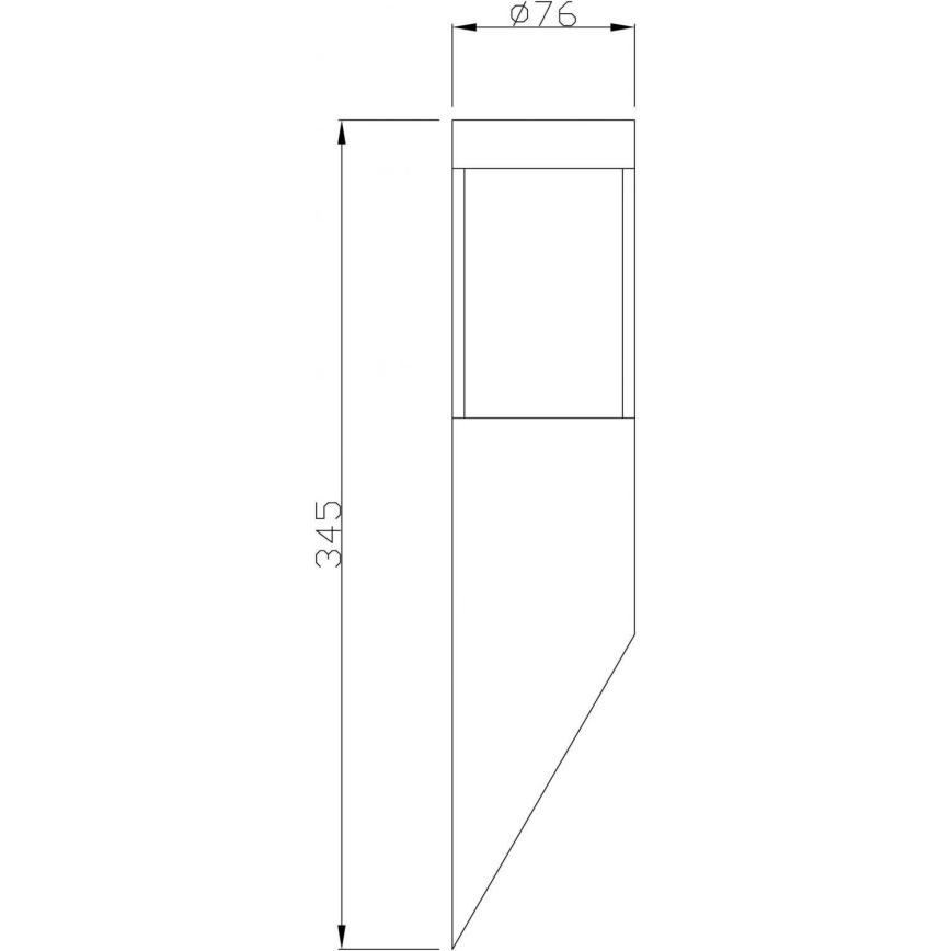 Deko-Light 731106 - Āra sienas lampa PORRIMA 1xGU10/5W/230V IP44 matēts hroms