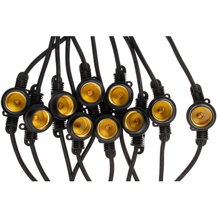 Dekoratīva āra virtene MIMOSA 20xE27/1,3W/230V IP44 10m