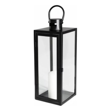 Dekoratīva laterna 49 cm, melna