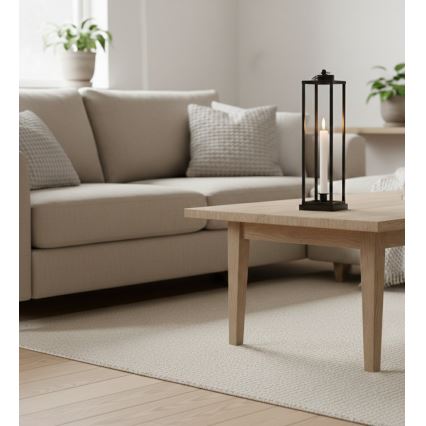Dekoratīvā laterna HALL 34 cm melna