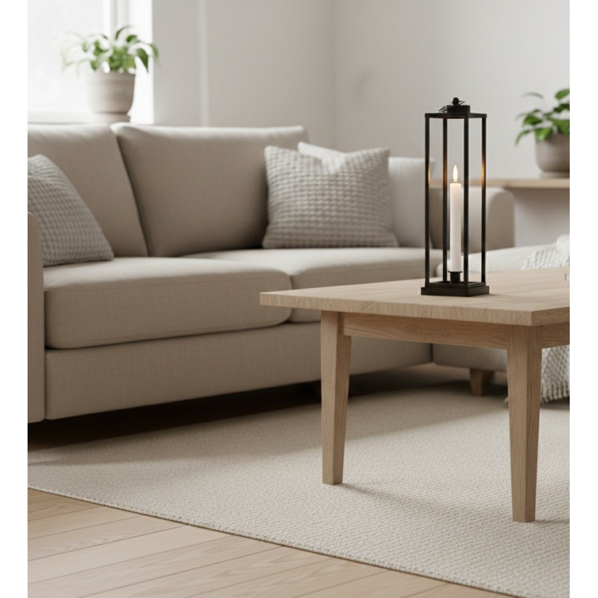 Dekoratīvā laterna HALL 34 cm melna