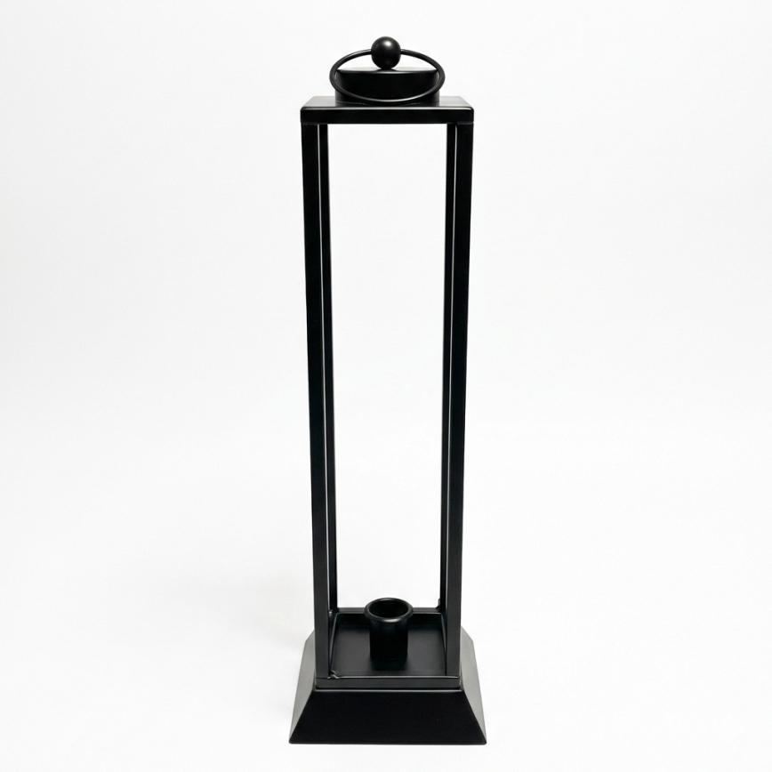 Dekoratīva laterna HALL 45,5 cm melna