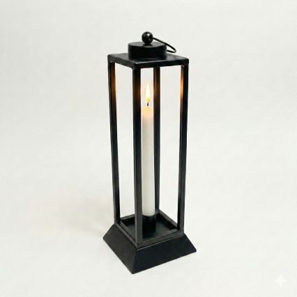Dekoratīva laterna HALL 45,5 cm melna