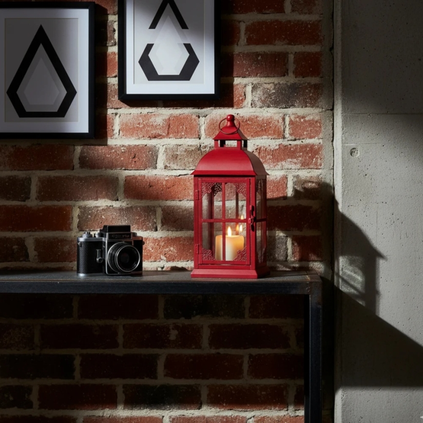 Dekoratīvā laterna REDY 30,5 cm sarkana