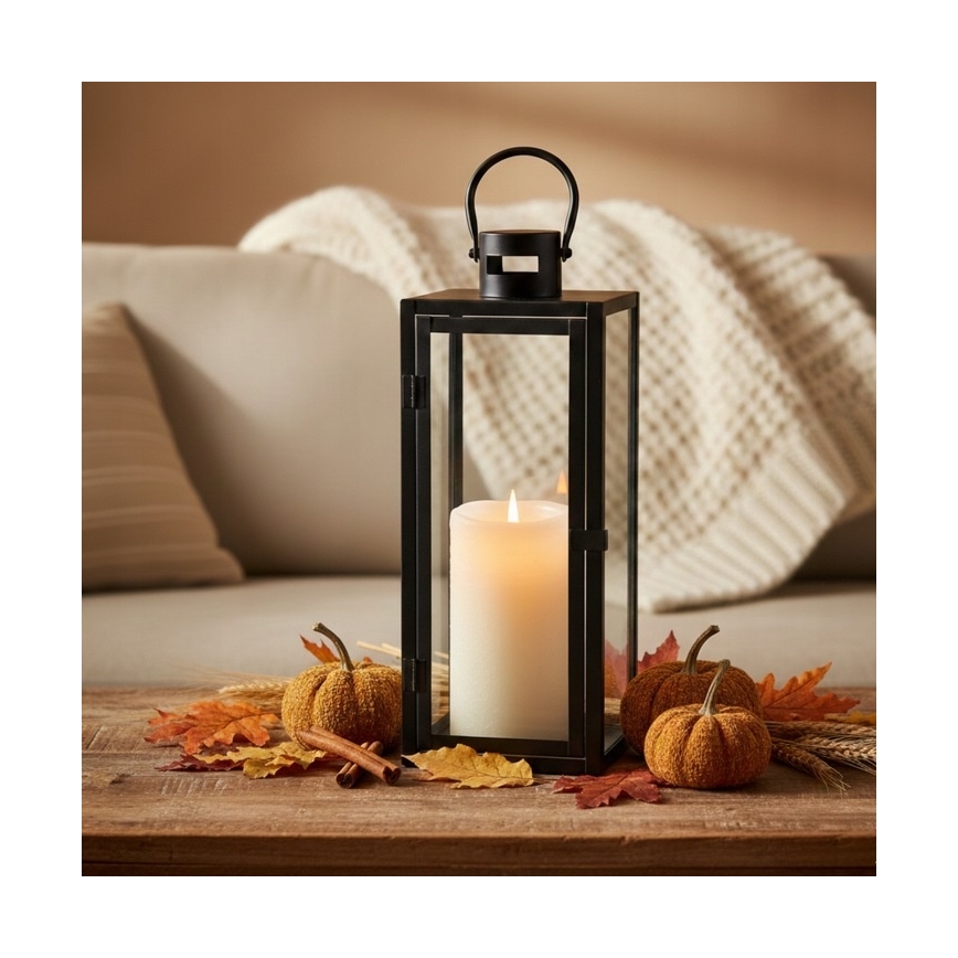 Dekoratīvā laterna TOWER 29 cm melna