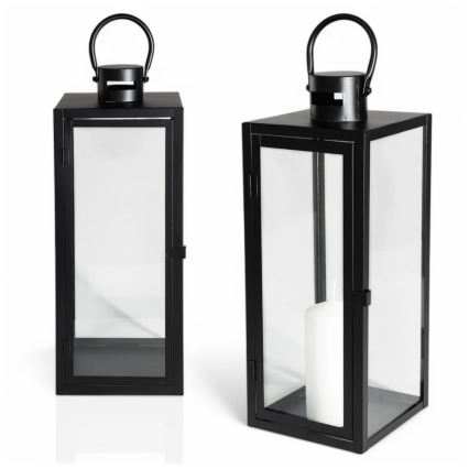 Dekoratīva laterna TOWER 63 cm melna