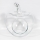Dekoratīva stikla vāze Apple, caurspīdīga
