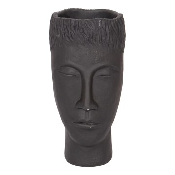 Dekoratīva vāze 25x14x12,5 cm melna/cementa