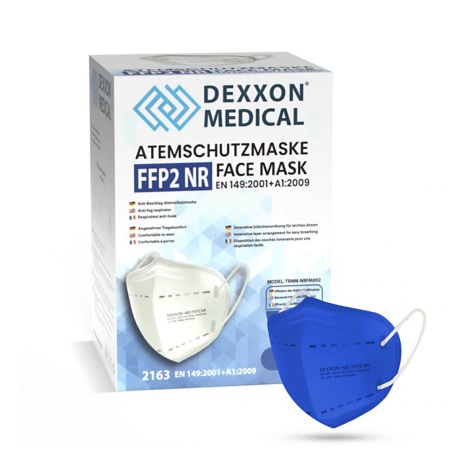 DEXXON MEDICAL Respirators FFP2 NR Tumši zils 1 gab