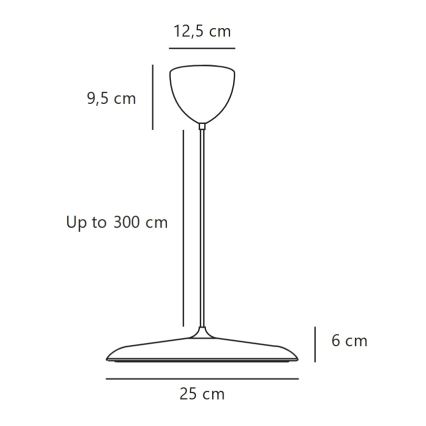 DFTP by Nordlux - Aptumšojama pakaramā lampa uz kabeļa ARTIST LED/14W/230V 3000K
