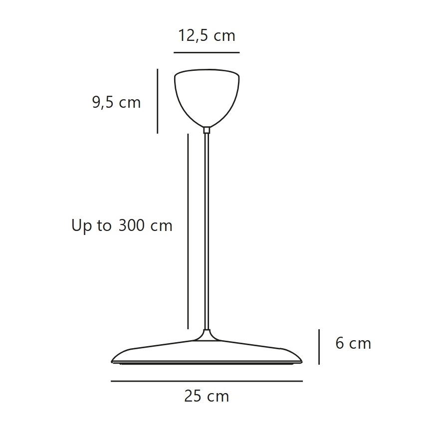 DFTP by Nordlux - Aptumšojama pakaramā lampa uz kabeļa ARTIST LED/14W/230V 3000K