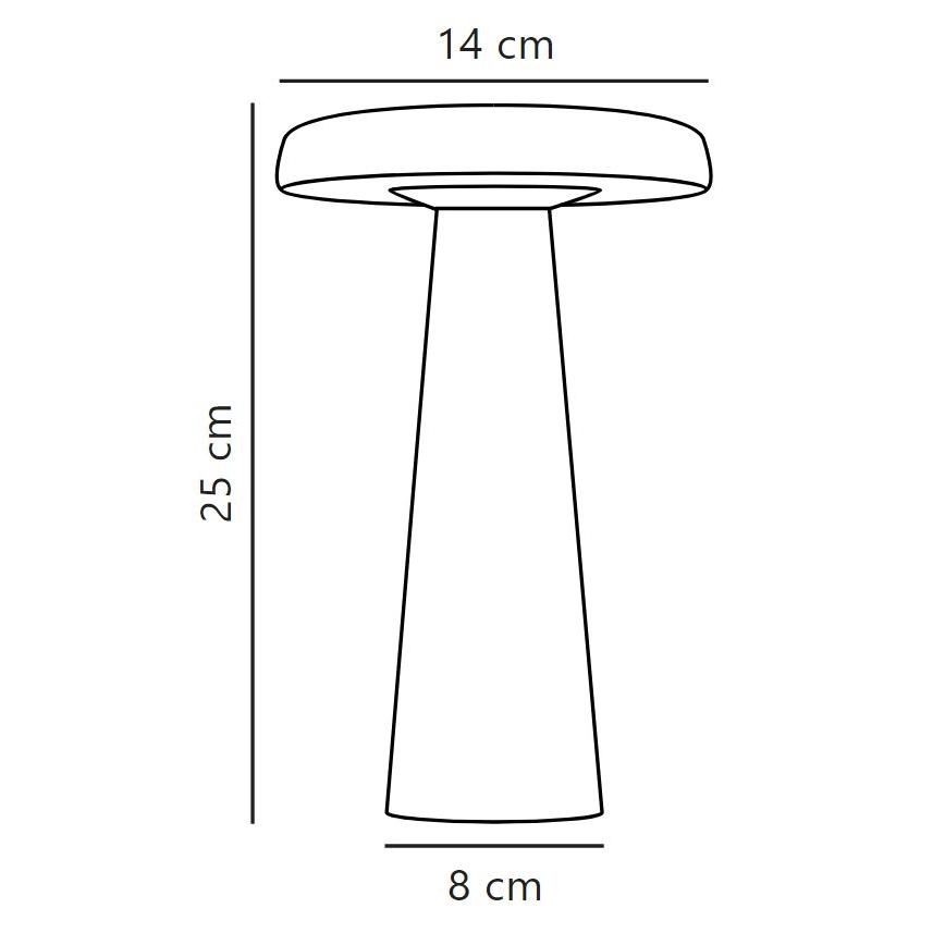 DFTP by Nordlux - LED Aptumšojama āra galda lampa ARCELLO LED/2,8W/3,7V IP54