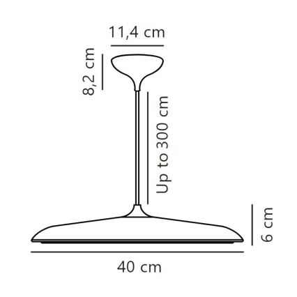 DFTP by Nordlux - LED Aptumšojama lustra ar auklu ARTIST LED/24W/230V d. 40 cm varš