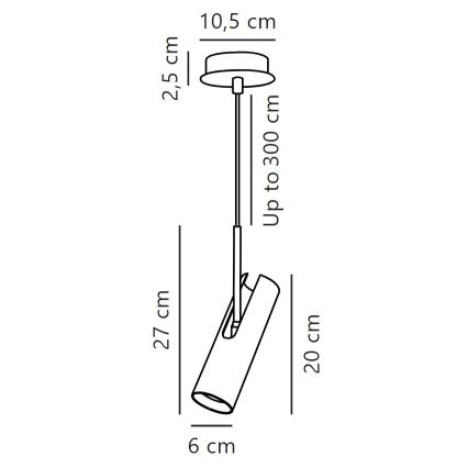 DFTP by Nordlux - Lustra ar auklu MIB 1xGU10/8W/230V balta