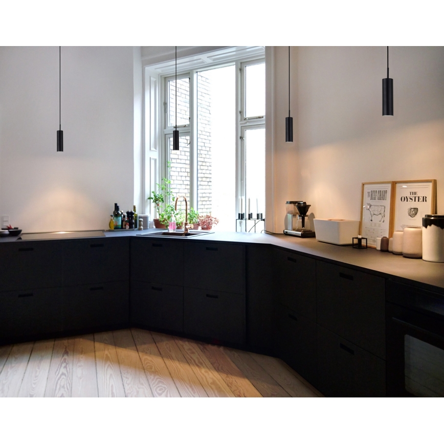 DFTP by Nordlux - Lustra ar auklu MIB 1xGU10/8W/230V melna