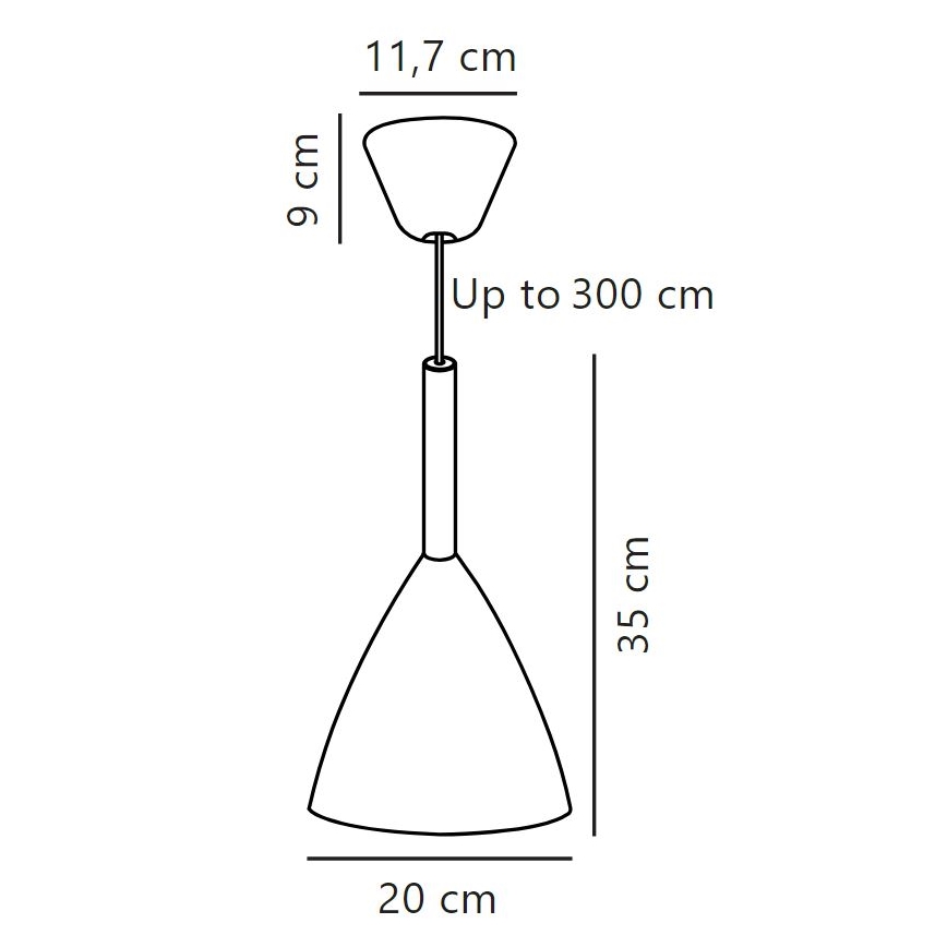 DFTP by Nordlux - Lustra ar auklu PURE 1xE27/40W/230V d. 20 cm balta/oša