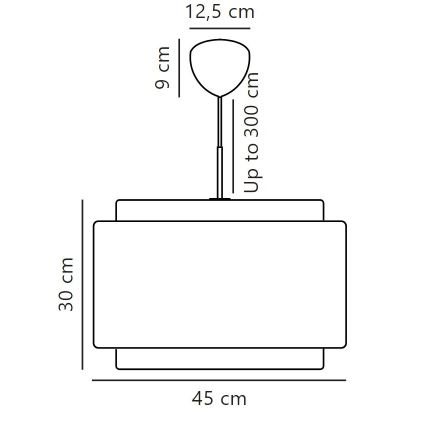 DFTP by Nordlux - Lustra ar auklu TAKAI 1xE27/25W/230V