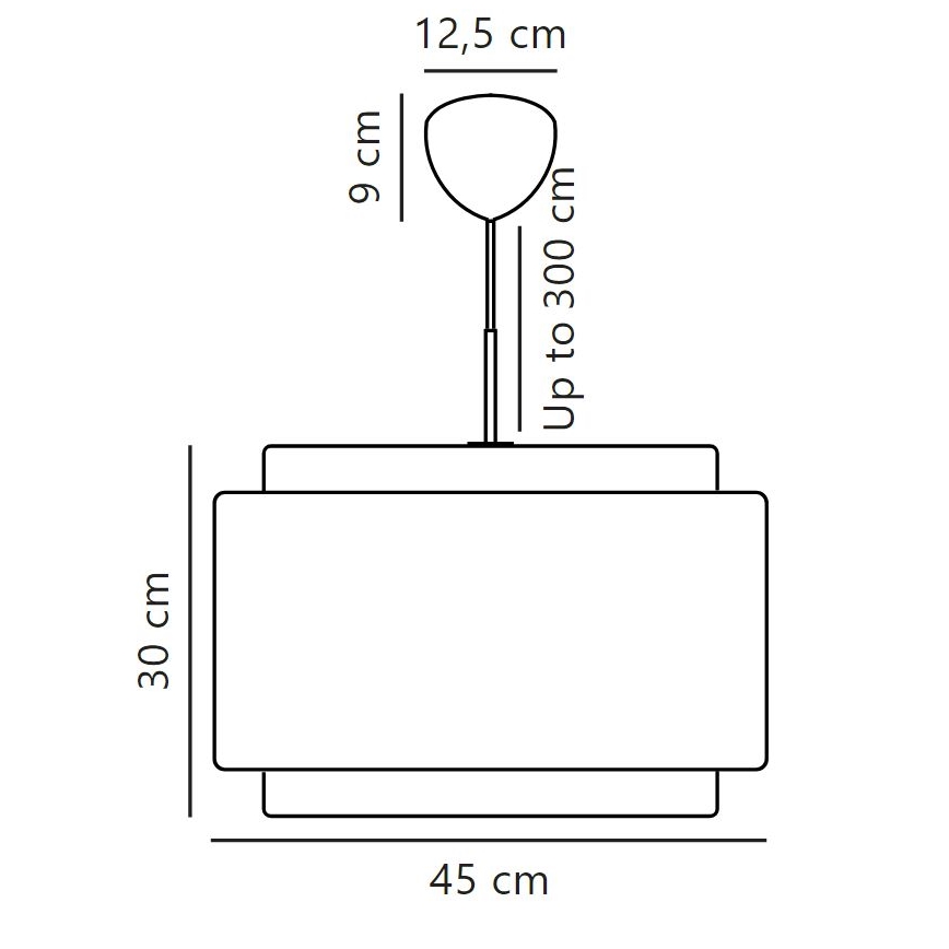 DFTP by Nordlux - Lustra ar auklu TAKAI 1xE27/25W/230V