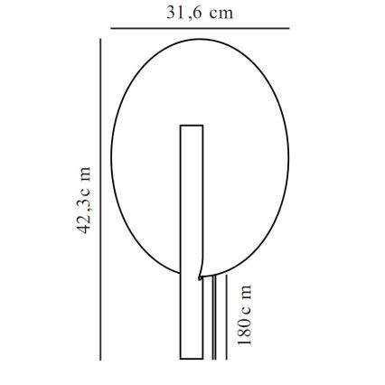 DFTP by Nordlux - Sienas lampa FURIKO 1xG9/25W/230V misiņš