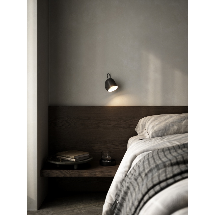 DFTP by Nordlux - Sienas starmetis ar USB port ANGLE 1xGU10/25W/230V melna