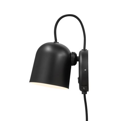 DFTP by Nordlux - Sienas starmetis ar USB port ANGLE 1xGU10/25W/230V melna