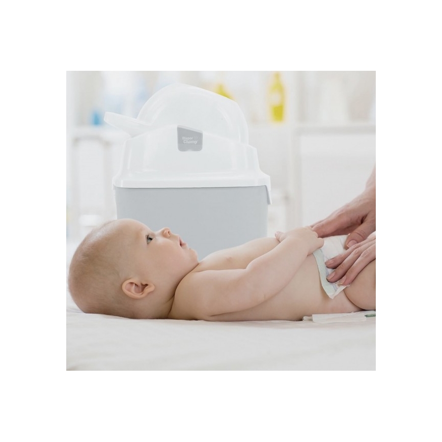 DiaperChamp - Autiņbiksīšu tvertne ONE balta