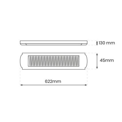 Dienas gaismas gaismeklis 2xG13/18W/230V