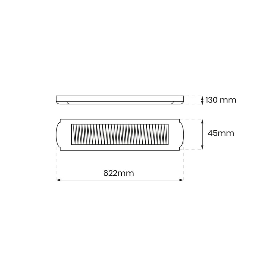 Dienas gaismas gaismeklis 2xG13/18W/230V