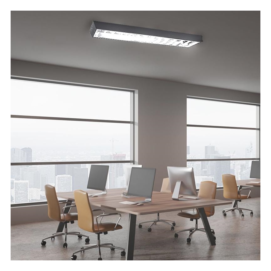 Dienasgaismas lampa T8 2xG13/18W/230V 120 cm melna