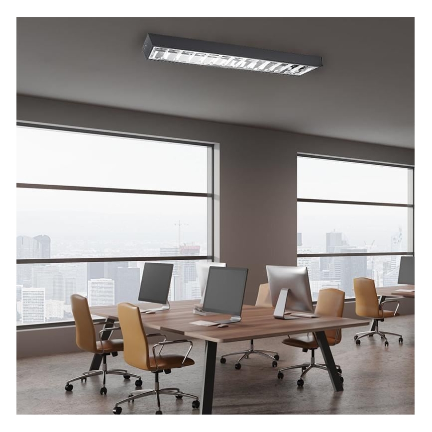 Dienasgaismas lampa T8 2xG13/18W/230V 120 cm melna
