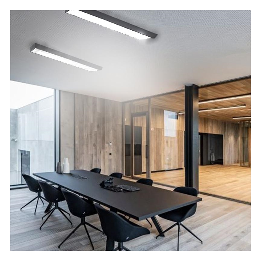 Dienasgaismas lampa T8 2xG13/18W/230V 120 cm melna