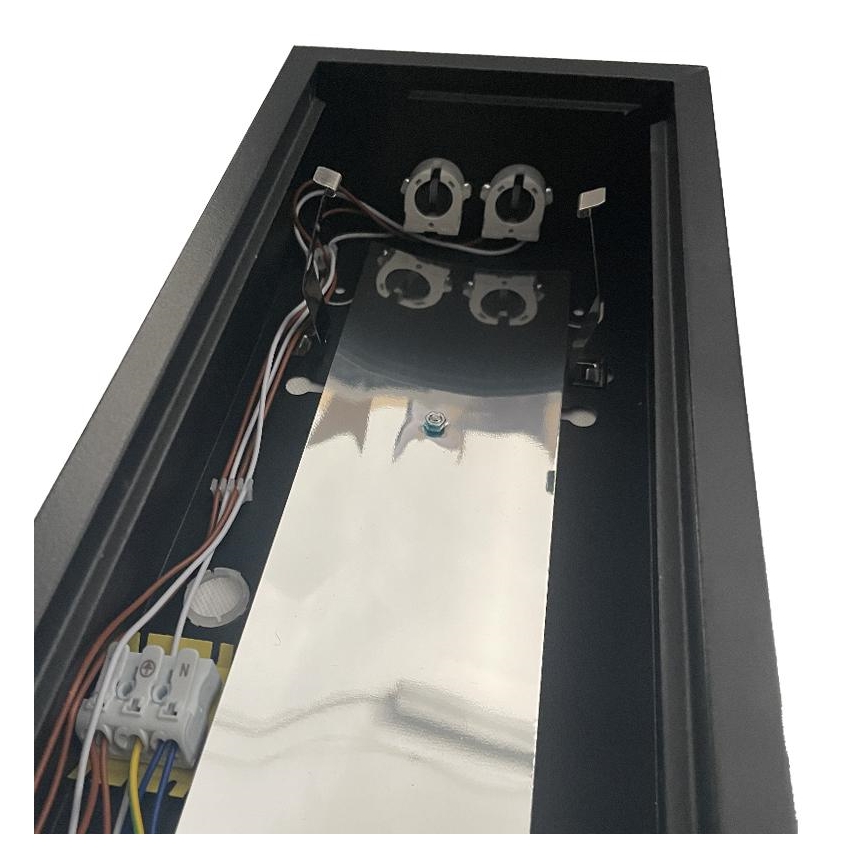 Dienasgaismas lampa T8 2xG13/18W/230V 120 cm melna