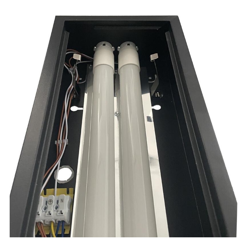 Dienasgaismas lampa T8 2xG13/18W/230V 120 cm melna