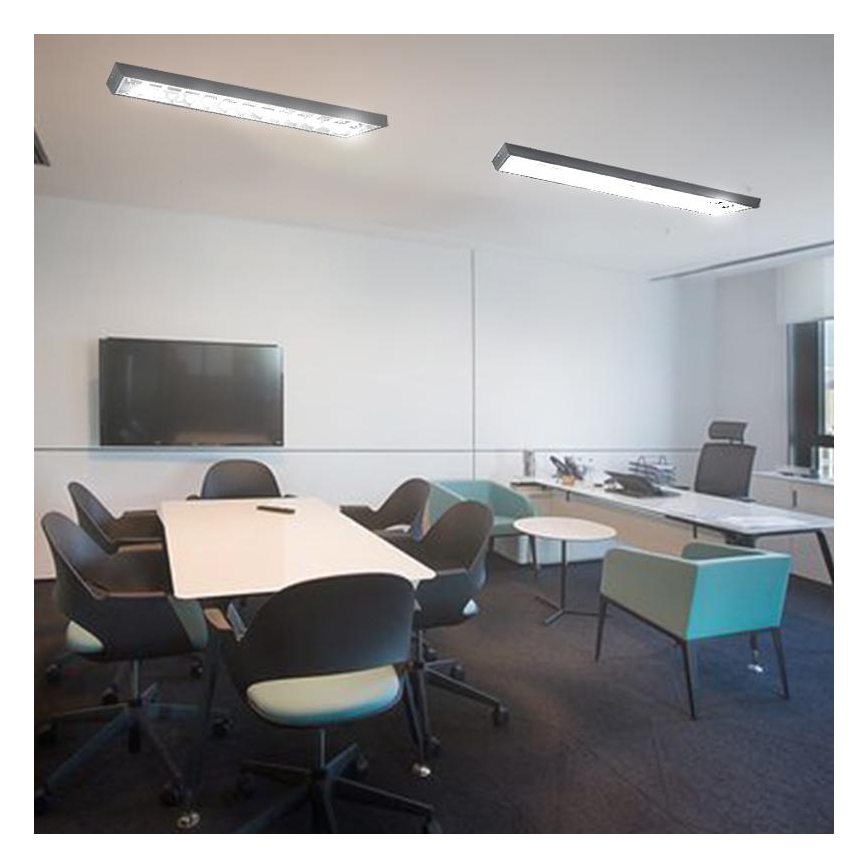 Dienasgaismas lampa T8 2xG13/18W/230V 120 cm melna