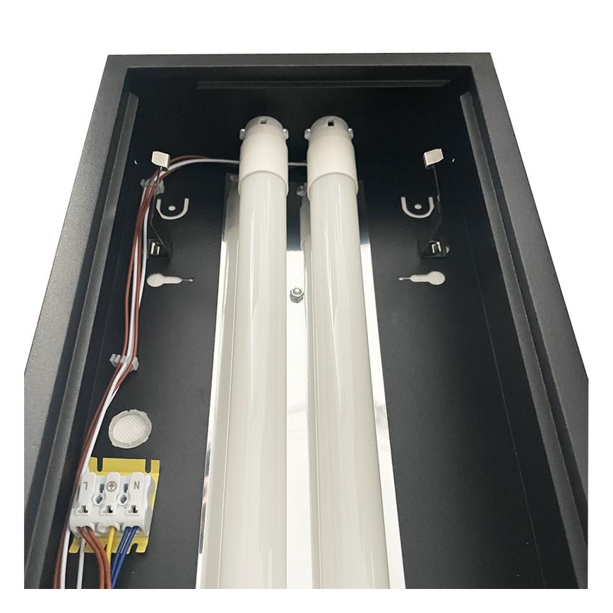 Dienasgaismas lampa T8 2xG13/18W/230V 120 cm melna