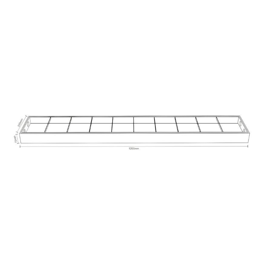 Dienasgaismas lampa T8 2xG13/18W/230V 120 cm melna