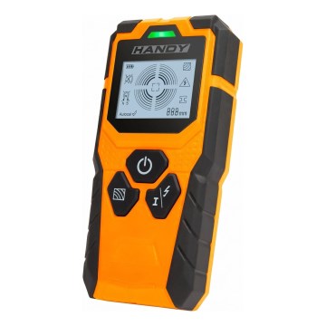 Digitālais daudzfunkcionālais detektors 9V 1x6LR61 IP54 oranžs
