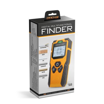 Digitālais daudzfunkcionālais detektors 9V 1x6LR61 IP54 oranžs