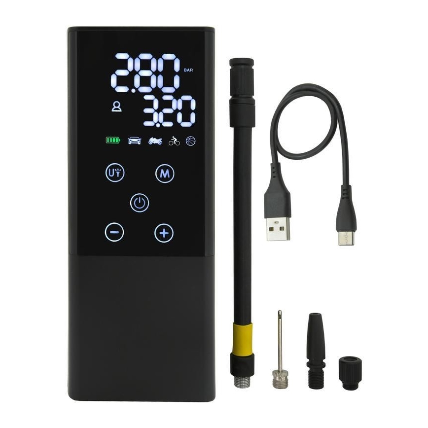 Digitālais kabatas kompresors 4000 mAh 5V melna