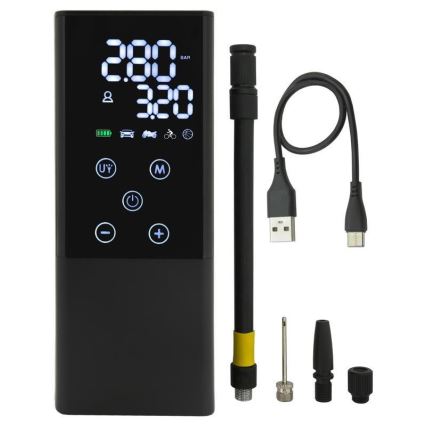 Digitālais kabatas kompresors 4000 mAh 5V melns