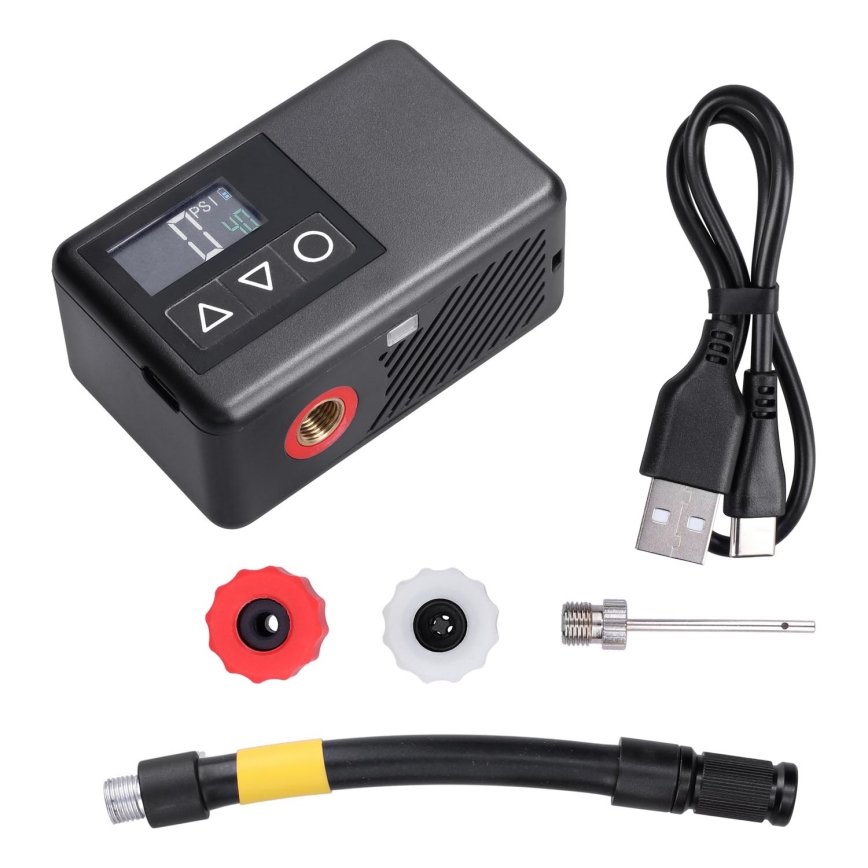 Digitālais kabatas kompresors 500 mAh 5V melns